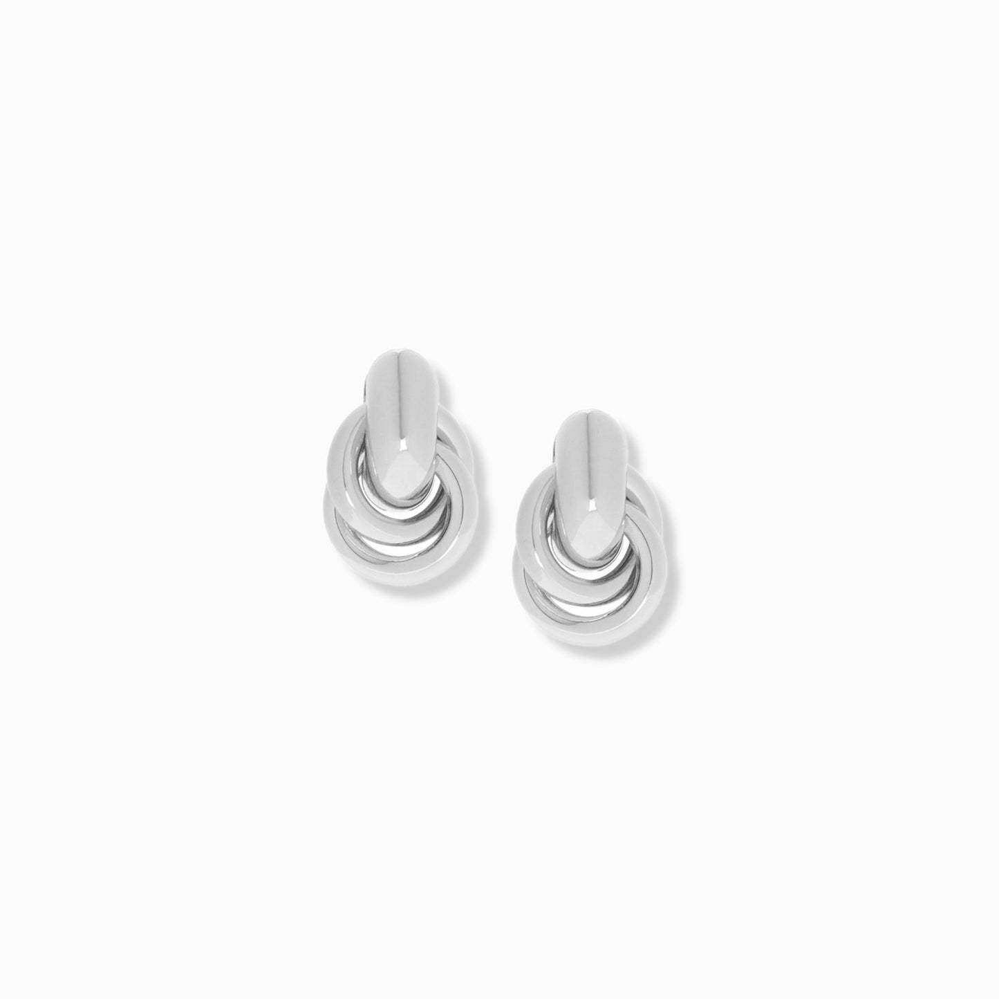 mini knot post earring